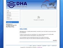 Tablet Screenshot of dha-america.com